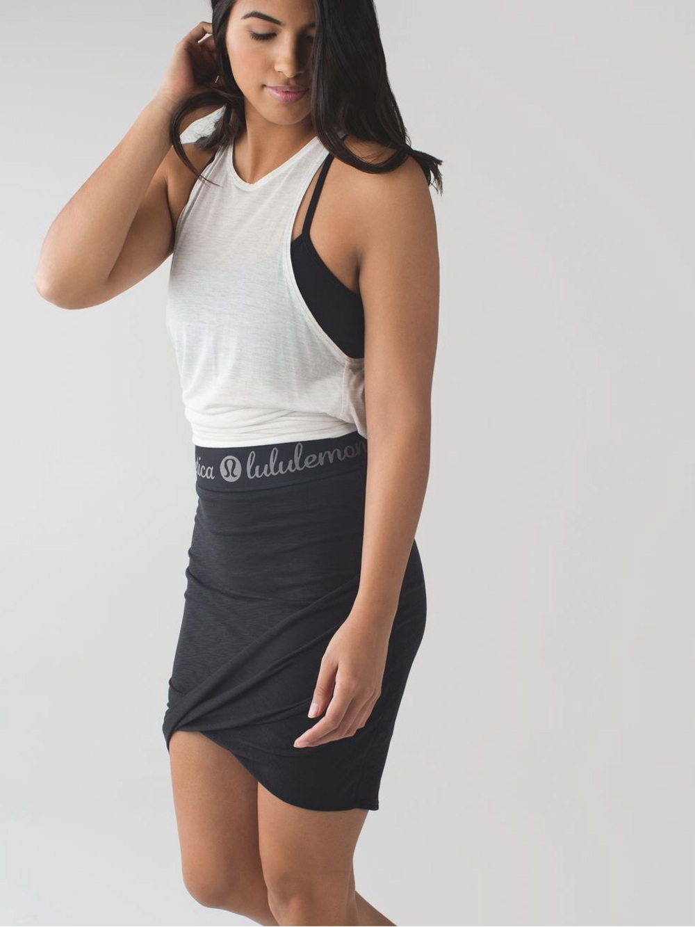 Lululemon Inner Essence Skirt - Black / Black / Slate - Picture 4 of 8